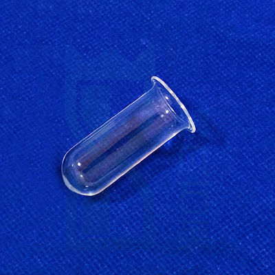 Tubos de ensaio de quartzo de fundo redondo e transparente personalizados para laboratório Tubos de ensaio de quartzo experimentais redondos e redondos personalizados, adequados para uso em laboratório