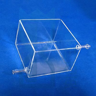 Tanques de quartzo altamente transparentes para reator fotoquímico Densidade 2,2g/cm3 Sílica fundida