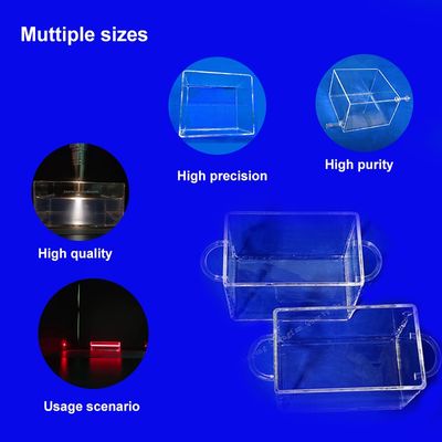 Tanques de quartzo altamente transparentes para reator fotoquímico Densidade 2,2g/cm3 Sílica fundida