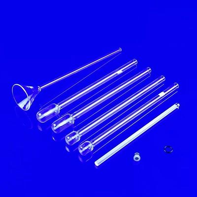 Tubos de adsorção BET de vidro de quartzo resistentes a altas temperaturas, resistentes à corrosão e altamente transparentes