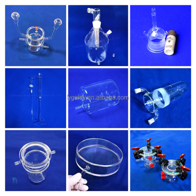 Reator de tubo de vidro de quartzo UV de processamento personalizado