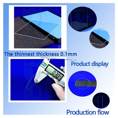Resistência a altas temperaturas Disco de quartzo congelado Placa de vidro de quartzo transparente com resistência ao calor