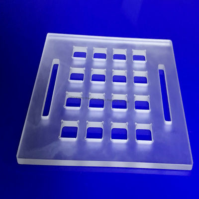 Placa de Vidro de Quartzo SIO2 de Alta Pureza 99,99% Resistência a Alta Temperatura 1100℃