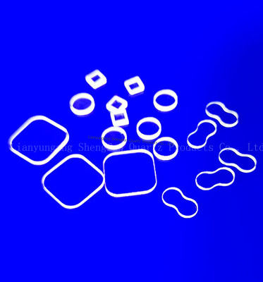 Laser Cut Small Size Ultravioleta transparente folhas de vidro de quartzo fundido para janelas de câmara