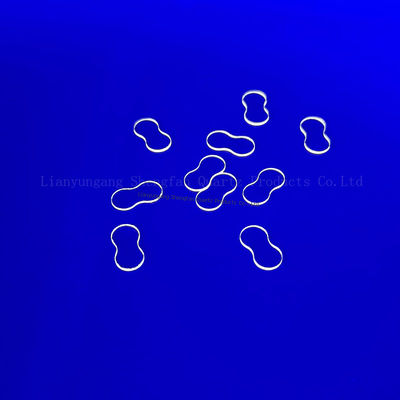 Laser Cut Small Size Ultravioleta transparente folhas de vidro de quartzo fundido para janelas de câmara