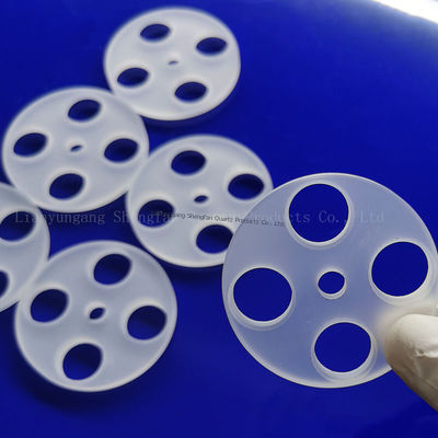 Placa de Vidro de Quartzo SIO2 de Alta Pureza 99,99% Resistência a Alta Temperatura 1100℃