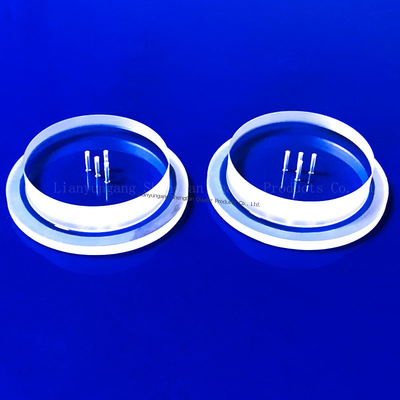 CNC personalizado de alta precisão de alta pureza JGS2 Quartz Step Plate para janela UV