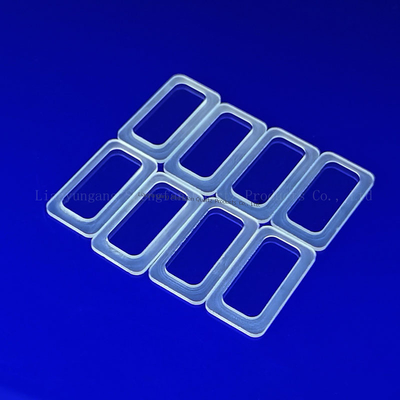 CNC personalizado de alta precisão de alta pureza JGS2 Quartz Step Plate para janela UV