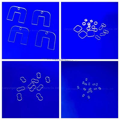 Customize Placa de vidro de quartzo fundido de sílica óptica transparente