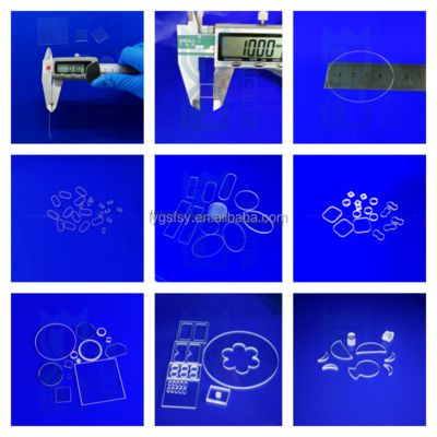 Ustoizado Resistente ao calor UV Fusão de Sílica Quartz Vidro Placa redonda Quartz claro Substrato de vidro Placa transparente de quartzo