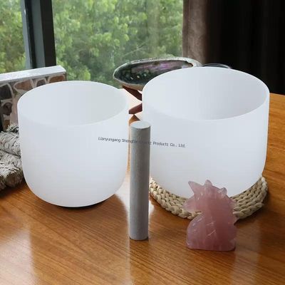 High Transmittance Crystal Singing Bowl Set para Chakra Healing com escala musical digital