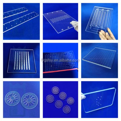 Laser highly transparent ultraviolet fused quartz glass sheet