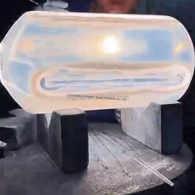 Tubo de forno de vidro de quartzo de grande diâmetro, resistente à corrosão, resistente a altas temperaturas, sob medida