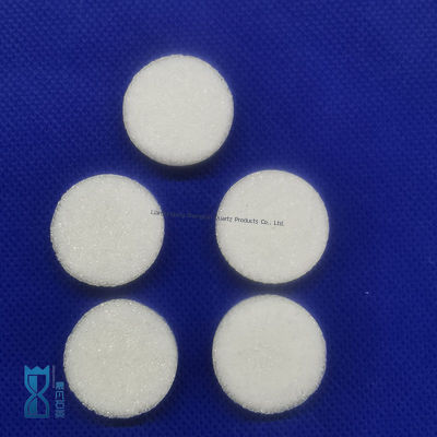 Filtração de gás e líquido para instrumentos de laboratório, núcleo de areia de quartzo, disco de filtro de quartzo