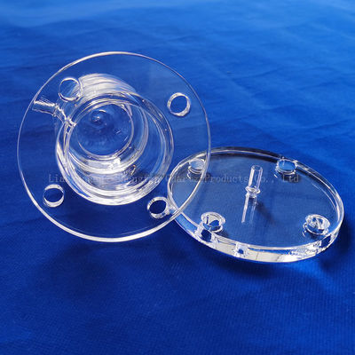 Tubo de vidro de quartzo selado personalizado com espessura de 1-100 mm e ponto de fusão de 1732 ° C