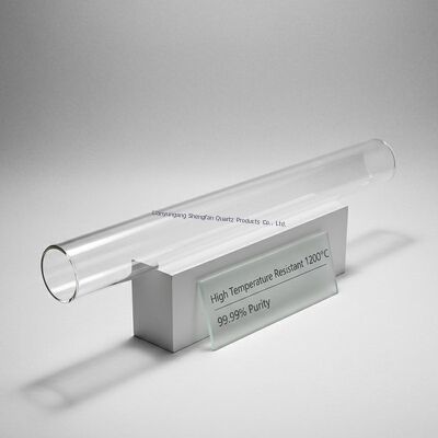 High Temperature Resistant 1100℃ 99.99% SiO2 Purity Clear Transparent Quartz Glass Tube for Semiconductor and Optical Applications