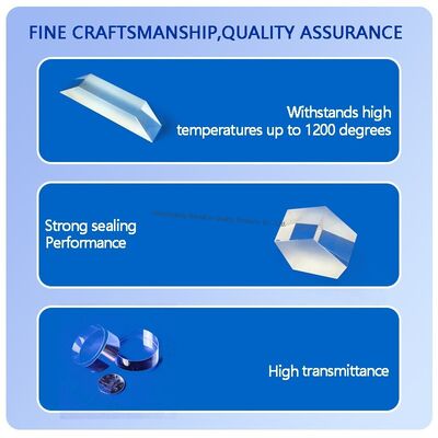 Custom Clear High Temperature Resistance Glass Plates JGS1 Fused Silica Quartz Glass Disc