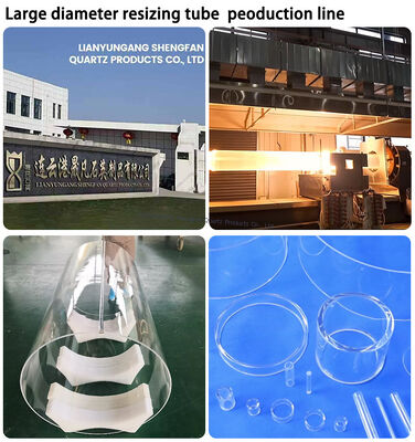 Tubos de vidro de quartzo resistentes a altas temperaturas e à corrosão com bom isolamento elétrico