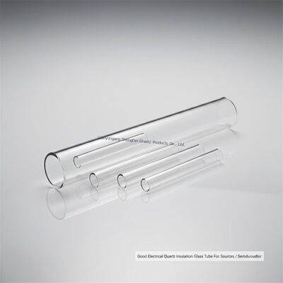 Bom tubo de vidro de isolamento de quartzo elétrico para fontes / semicondutores