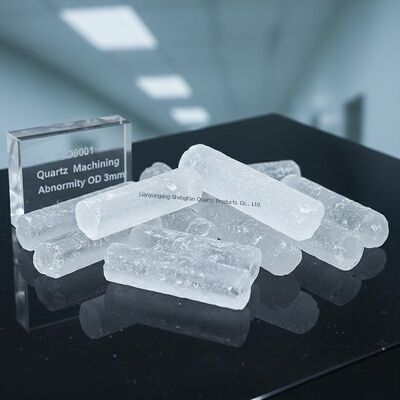 Tubo de vidro de quartzo resistente a altas temperaturas de 3 mm OD certificado ISO9001 com alta transmissão de luz