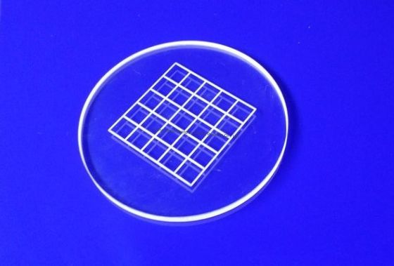 Chapa de vidro de quartzo personalizada Chapa de vidro de quartzo para fixação de tubos de ensaio Chapa de processamento de furos de tamanho padrão