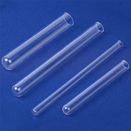 Tubos de ensaio do vidro de garrafa do reagente, tubo de ensaio de alta qualidade de alta temperatura de quartzo dos tubos de ensaio do tampão de parafuso