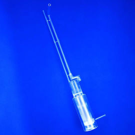 Tubo de vidro bonde de silicone da isolação, tubo de alta temperatura de quartzo