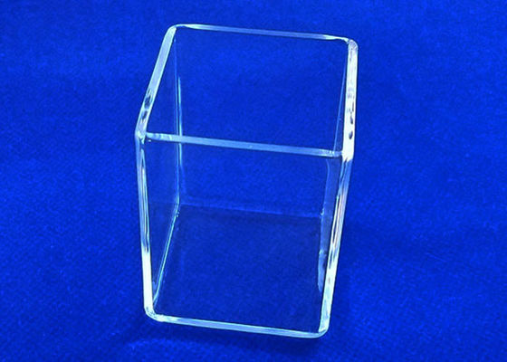 Urna de vidro transparente de quartzo, anti corrosão do hardware técnico dos produtos de vidro