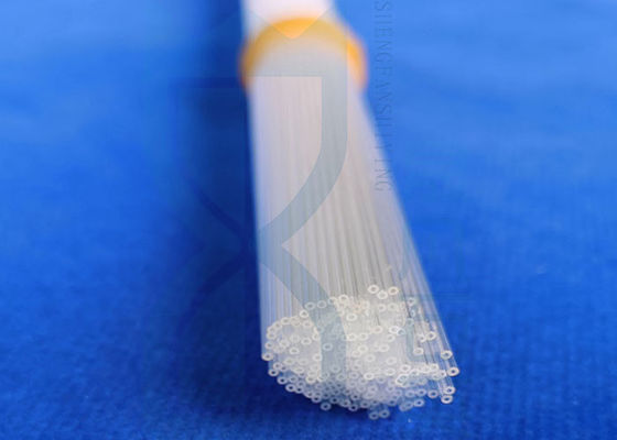 Capilar menor de quartzo do diâmetro da resistência de alta temperatura do tubo de vidro de quartzo transparente da resistência térmica