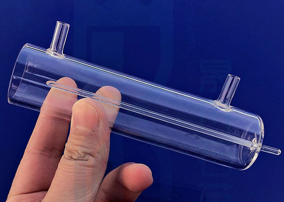 Tubo de vidro de moderação Jacketed murado dobro de quartzo do tubo de vidro de quartzo SIO2 do laboratório