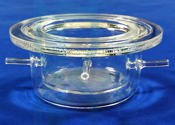 O tanque de vidro da reação do reator de quartzo personalizou produtos vidreiros de laboratório da ciência dos produtos vidreiros de laboratório da química do tamanho