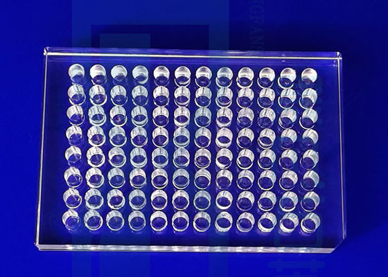 Vidro da precisão que faz à máquina a placa transparente de quartzo da placa do silicone fundido da perfuração do laser