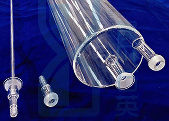 Haste de tubo de vidro fundido de quartzo transparente termicamente estável sem bolhas de ar