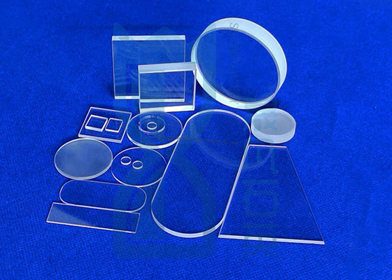 Placa de Vidro de Quartzo Resistente ao Calor de Alta Pureza com Tolerância de ±0,02mm Personalizada para Alta Temperatura