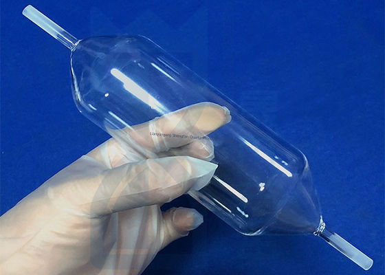 Tubo de Vidro de Quartzo Transparente Termicamente Estável Sem Bolhas de Ar e Alta Transmitância de Luz