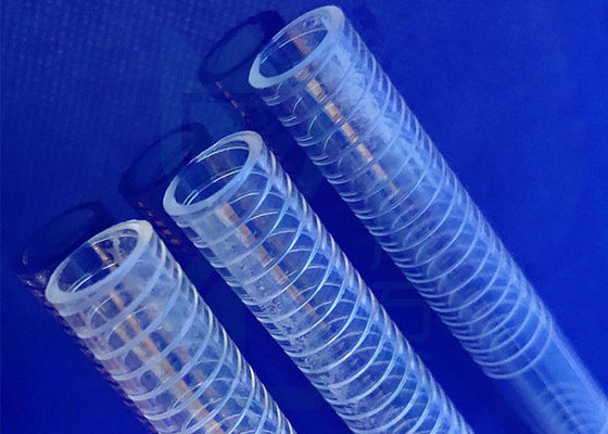 3mm fundiu o tubo de alta temperatura claro de quartzo
