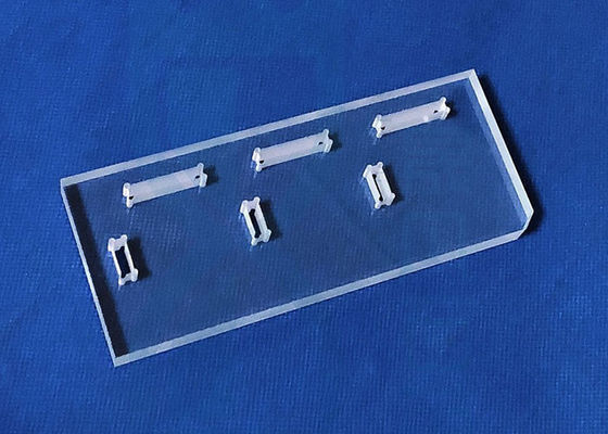 Placa clara uv do silicone fundido da pureza ISO9001 99,99 com furo