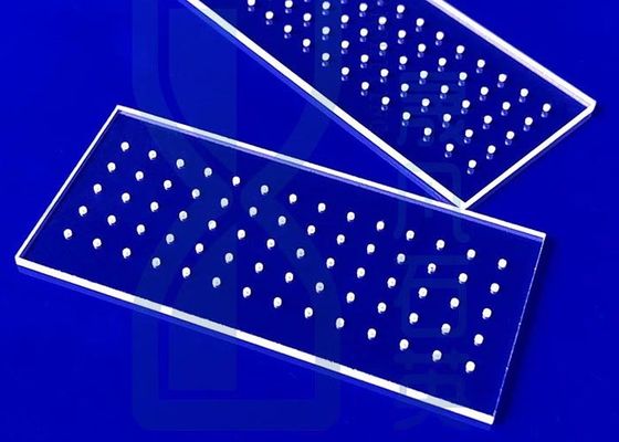 Alta transmissão de placa de vidro de quartzo de corte transparente para laser de luz UV