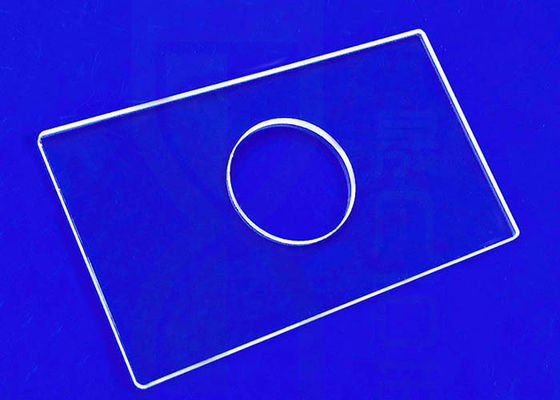Placa de vidro Uvc uv de quartzo da resistência do alcaloide para a janela conduzida da proteção do produto