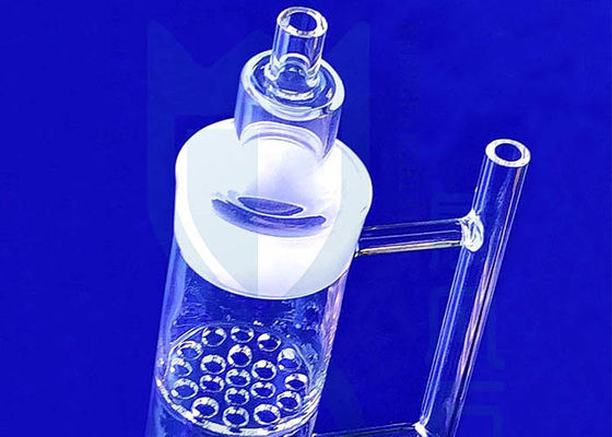 O laboratório de vidro do processo personalizou produtos vidreiros científicos do instrumento de quartzo 2.2g/Cm3