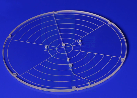 Alta transmissão de placa de vidro de quartzo de corte transparente para laser de luz UV