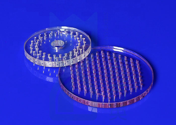 Alta transmissão de placa de vidro de quartzo de corte transparente para laser de luz UV