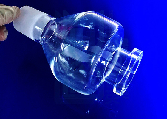Produtos vidreiros de laboratório científicos resistentes à corrosão no laboratório de química transparente