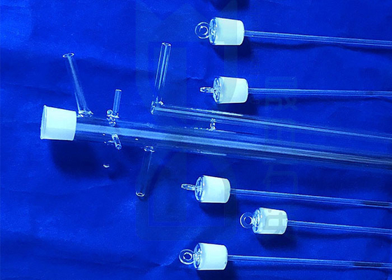 Calefatores fundidos cilindro Morse transparente 6,5 do tubo de ensaio do vidro de quartzo do silicone