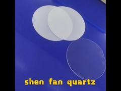 Placa clara de quartzo fundido da etapa que lustra a janela transparente nenhuma bolha de ar