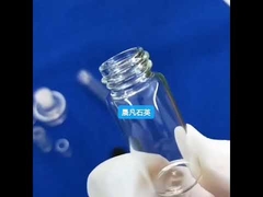 Frasco de Vidro de Quartzo Resistente à Corrosão com Tampa de Rosca Transparente