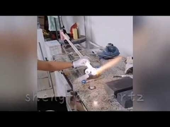 Processamento de vidro tubo de quartzo de fogo polido dobra de alta temperatura