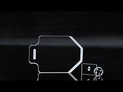 Placa de Vidro de Quartzo Retangular Polida Resistente a Altas Temperaturas