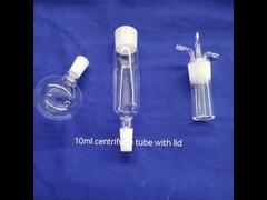 Chaleira 10 do reator do fogo de quartzo do laboratório de ciência - tubo de vidro do centrifugador do óleo 100ml