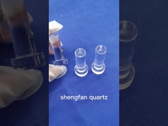 Boca comum à terra pura do tubo de teste de quartzo da resistência do alcaloide para o laboratório